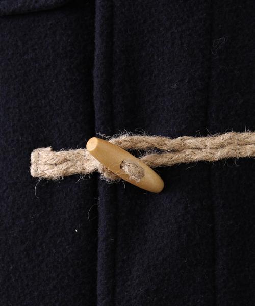 coen（コーエン）の「ダブルフェイスメルトンダッフルコート（ダッフルコート・メンズ・ベージュ/ネイビー・MEDIUM/SMALL/X-LARGE/LARGE）」の7枚目の写真