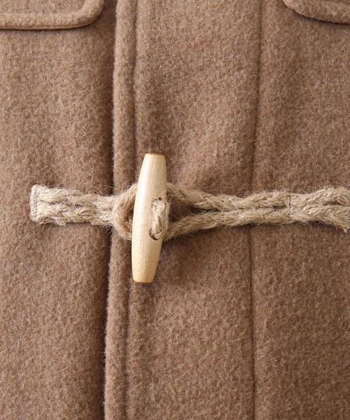 coen（コーエン）の「ダブルフェイスメルトンダッフルコート（ダッフルコート・メンズ・ベージュ/ネイビー・MEDIUM/SMALL/X-LARGE/LARGE）」の8枚目の写真