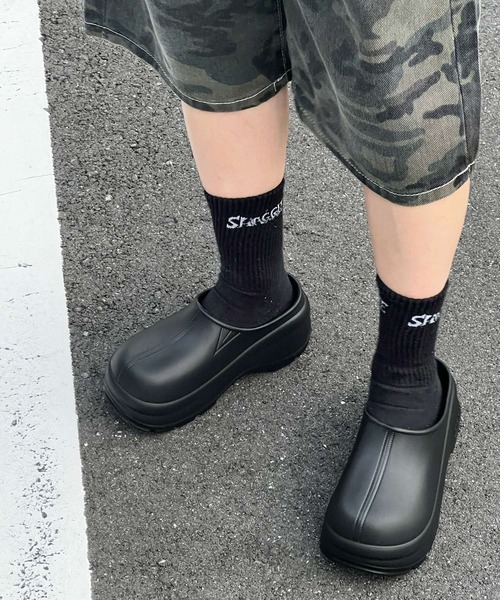 MEMECLE（メメクル）の「【 MEMECLE / メメクル 】軽量 EVA プラットフォーム クロッグ ミュールサンダル（スリッポン・レディース・ブラック/アイボリー/ホワイト・40/38/36）」の20枚目の写真