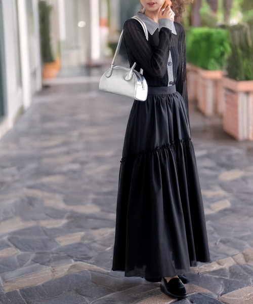 MAISON BREEZE reveur(メゾンブリーズレヴール)の「【MAISON BREEZE reveur】ロングハンドルボストンバッグ/ハンドバッグ(ショルダーバッグ・レディース・シルバー/ブラック・FREE)」の13枚目の写真