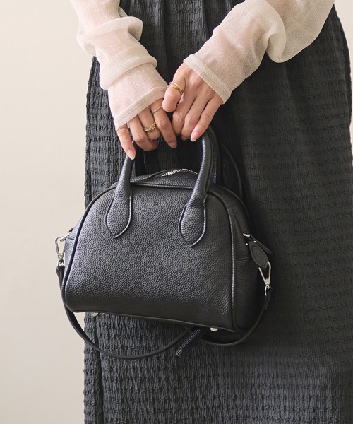 Crisp（クリスプ）の「【ZOZO限定】ショルダーボストンバッグ（ショルダーバッグ・レディース・ブラック/ベージュ・FREE）」の8枚目の写真