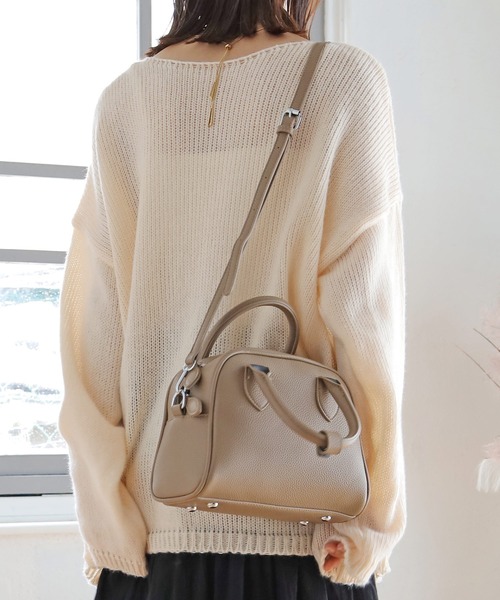 Crisp（クリスプ）の「【ZOZO限定】ショルダーボストンバッグ（ショルダーバッグ・レディース・ブラック/ベージュ・FREE）」の22枚目の写真