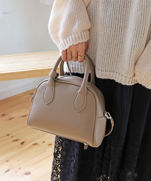 Crisp（クリスプ）の「【ZOZO限定】ショルダーボストンバッグ（ショルダーバッグ・レディース・ブラック/ベージュ・FREE）」の20枚目の写真