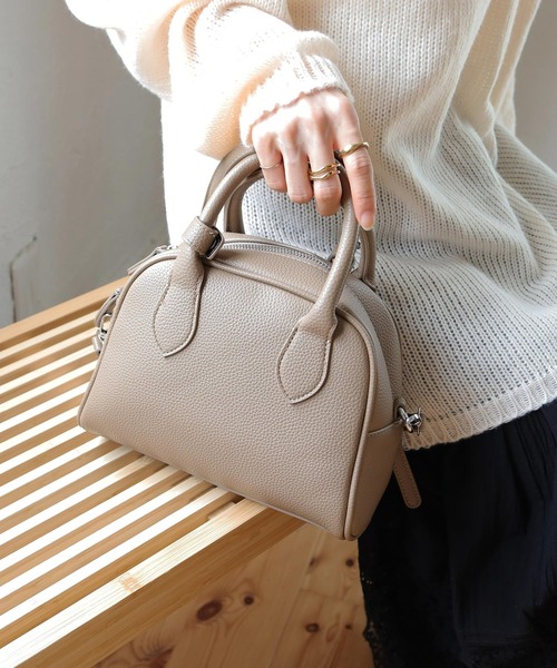 Crisp（クリスプ）の「【ZOZO限定】ショルダーボストンバッグ（ショルダーバッグ・レディース・ブラック/ベージュ・FREE）」の21枚目の写真