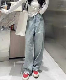 SPIGA（スピーガ）の「ビジュー付デニムパンツ（デニムパンツ）」