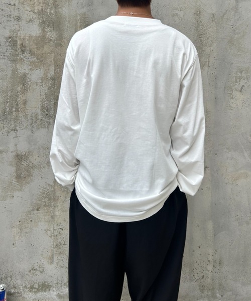 BROKEN BASE（ブロークンベース）の「treeロンT（Tシャツ/カットソー・メンズ・オフホワイト/ブラック/オートミール・LARGE/MEDIUM）」の22枚目の写真