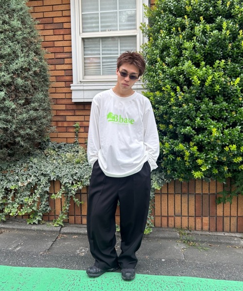 BROKEN BASE（ブロークンベース）の「treeロンT（Tシャツ/カットソー・メンズ・オフホワイト/ブラック/オートミール・LARGE/MEDIUM）」の6枚目の写真
