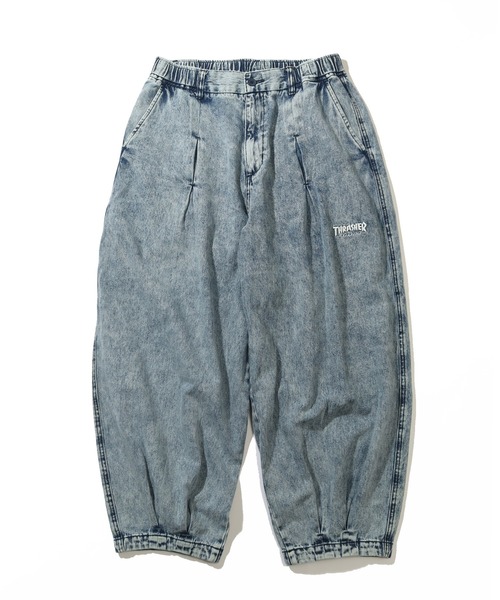 THRASHER（スラッシャー）の「【THRASHER/スラッシャー】カツラギワイドバルーンデニムパンツ（デニムパンツ・メンズ・ブラック/ベージュ/ブラック系1/サックスブルー/オフホワイト・LL/M/L）」の22枚目の写真
