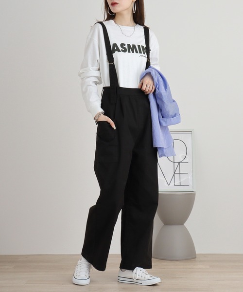 【セール】サイドビックポケットサロペットパンツ（サロペット/オーバーオール）｜atONE（アットワン）