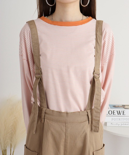 atONE(アットワン)の「サイドビックポケットサロペットパンツ(サロペット/オーバーオール・レディース・カーキ/ブラック/ベージュ・M/L/LL/3L/4L)」の19枚目の写真