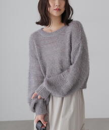 FREE'S MART | ラメフェザーモヘヤライクニット(ニット/セーター)