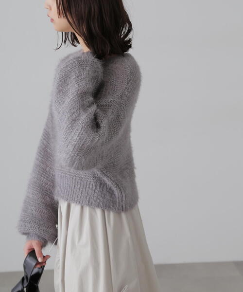 セール】ラメフェザーモヘヤライクニット（ニット/セーター）｜FREE'S