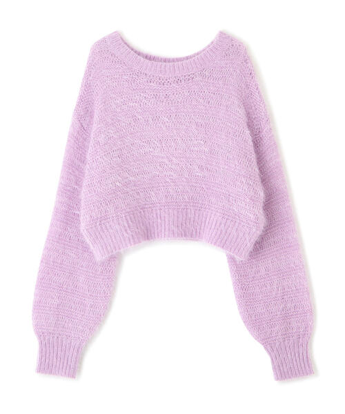 FREE'S MART（フリーズマート）の「ラメフェザーモヘヤライクニット（ニット/セーター・レディース・パープル/ホワイト/グレー/ブルー・FREE）」の14枚目の写真