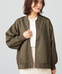 ふくれジャカードブルゾンジャケット