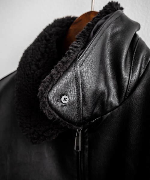 DIESEL オーバーサイズ襟ボア 両袖ジップ B-15D フライトジャケット