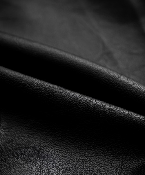 Rocky Monroe(ロッキーモンロー)の「オーバーサイズPUレザー G-1型フライトブルゾン(ライダースジャケット・メンズ・ブラウン/ブラック/アイボリー・M/L/XL)」の19枚目の写真