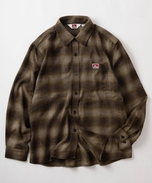BEN DAVIS（ベンデイビス）の「【BEN DAVIS/ベンデイビス】ワンポイント ゴリラロゴ デザイン ルードテイスト チェック柄フランネルシャツ/ビッグシルエット（シャツ/ブラウス・メンズ）」