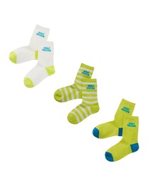 MIKI HOUSE（ミキハウス）の「【WEB限定】ロゴ３足セット　ソックスパック（ソックス/靴下）」