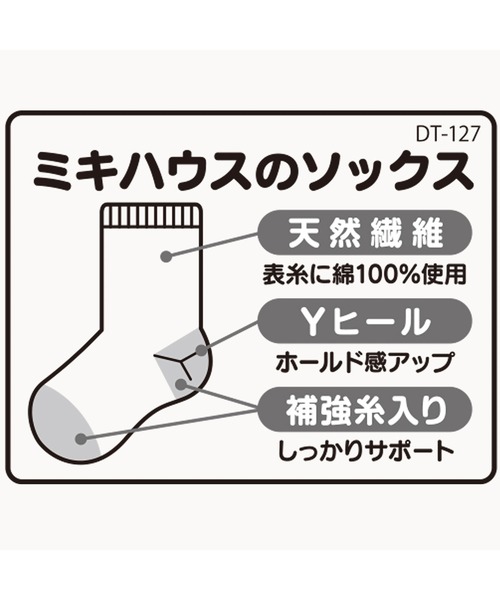 MIKI HOUSE（ミキハウス）の「【WEB限定】ロゴ３足セット　ソックスパック（ソックス/靴下・キッズ・サックスブルー/イエロー/ネイビー/ライトグリーン/ピンク/グリーン/レッド・17cm/15cm/13cm/11cm/15-17cm/13-15cm/17-19cm/11-13cm）」の18枚目の写真