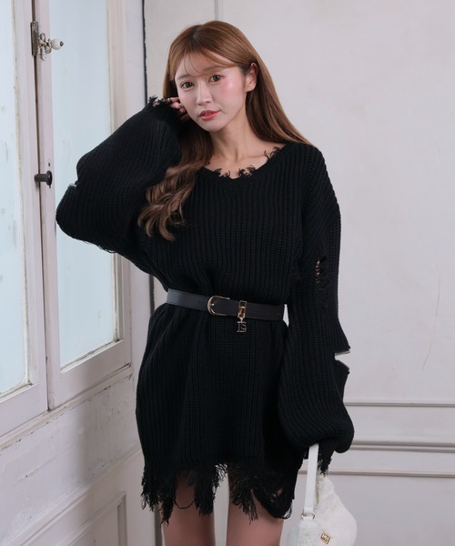 LIPSERVICE（リップサービス）の「LSチャームベルト（ベルト・レディース・アイボリー/ブラック・FREE）」の5枚目の写真