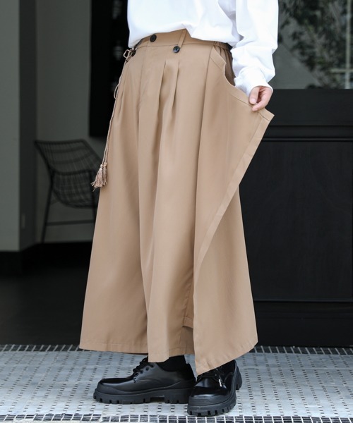 【セール】【FVLMEN】gimmick skirt ankle pants/ギミック スカート アンクル パンツ（その他パンツ）｜FVLMEN（フルメン）