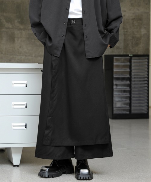 【セール】【FVLMEN】gimmick skirt ankle pants/ギミック スカート アンクル パンツ（その他パンツ）｜FVLMEN（フルメン）