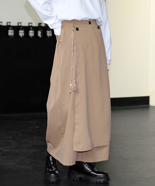 【セール】【FVLMEN】gimmick skirt ankle pants/ギミック スカート アンクル パンツ（その他パンツ）｜FVLMEN（フルメン）
