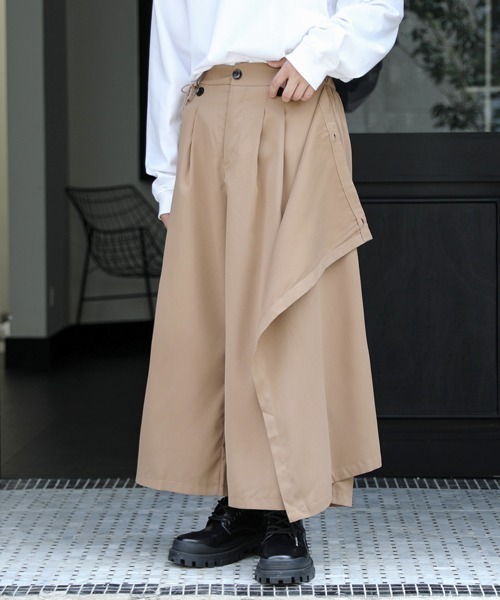 【セール】【FVLMEN】gimmick skirt ankle pants/ギミック スカート アンクル パンツ（その他パンツ）｜FVLMEN（フルメン）