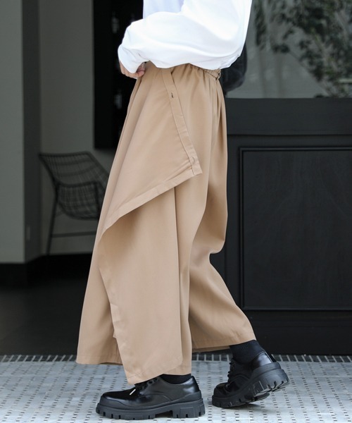 【セール】【FVLMEN】gimmick skirt ankle pants/ギミック スカート アンクル パンツ（その他パンツ）｜FVLMEN（フルメン）
