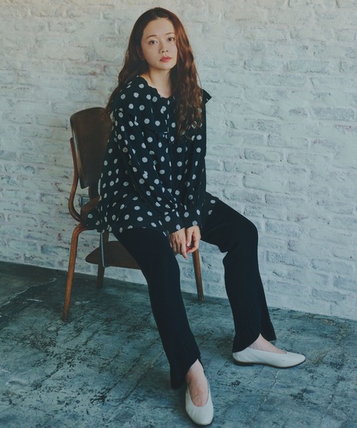 セール】高山直子さんコラボ/BIGカラーブラウス/EiiS/133546（シャツ