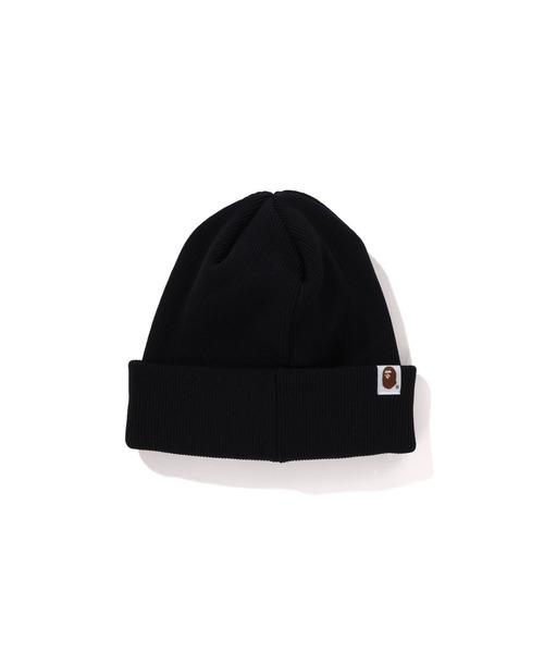 A Bathing Ape ニット帽 ブラック　新品 楽天市場】A BATHING APE アベイシングエイプ ニット帽 帽子