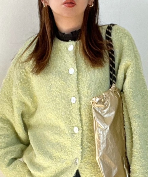 LBC（エルビーシー）の「三角テレコ襟フリルロンT（Tシャツ/カットソー・レディース・ホワイト/チャコール/マスタード/ターコイズブルー・M/L）」の5枚目の写真