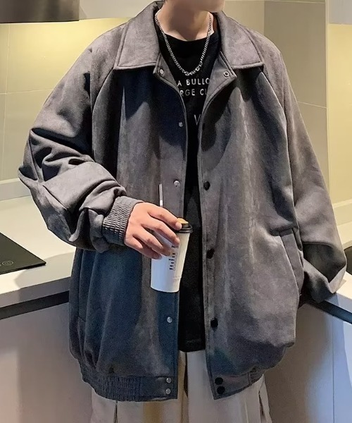 MGV(エムジーヴィー)の「シンプルコーチジャケット(ブルゾン・メンズ・ブラック/ダークグレー・MEDIUM/LARGE/X-LARGE)」の2枚目の写真