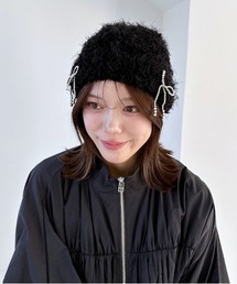Heather（ヘザー）の「リボンニットキャップ　153257（ニットキャップ/ビーニー・レディース）」