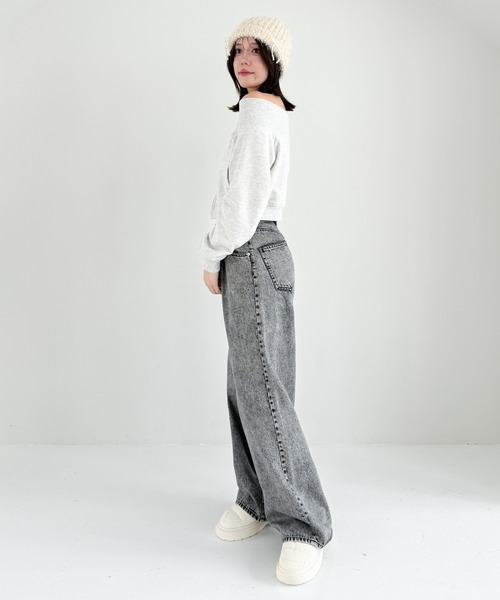 Heather（ヘザー）の「リボンニットキャップ　153257（ニットキャップ/ビーニー・レディース・アイボリー/ブラック・ONE SIZE）」の21枚目の写真