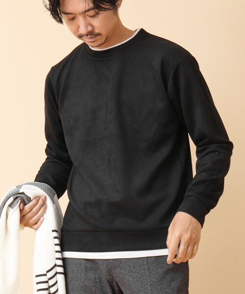 【セール】フェイクスエード クルーネックプルオーバー(Tシャツ/カットソー)|NOLLEY\'S(ノーリーズ)