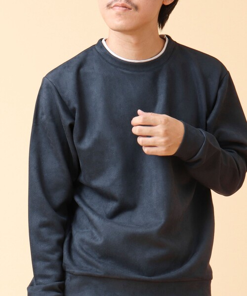【セール】フェイクスエード クルーネックプルオーバー（Tシャツ/カットソー）｜NOLLEY'S（ノーリーズ）