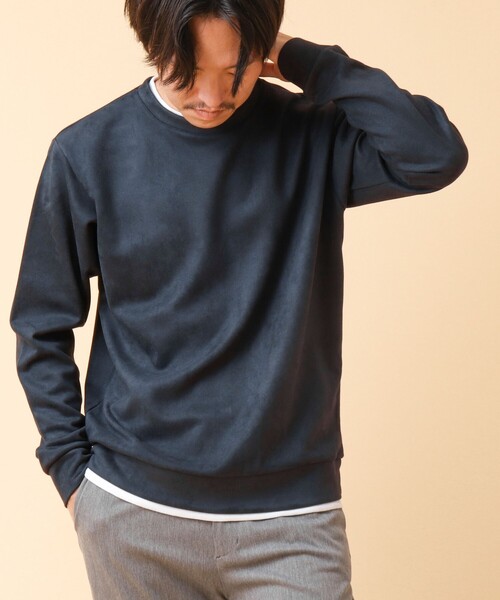 【セール】フェイクスエード クルーネックプルオーバー（Tシャツ/カットソー）｜NOLLEY'S（ノーリーズ）