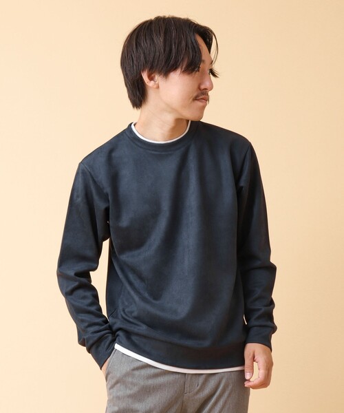 【セール】フェイクスエード クルーネックプルオーバー（Tシャツ/カットソー）｜NOLLEY'S（ノーリーズ）