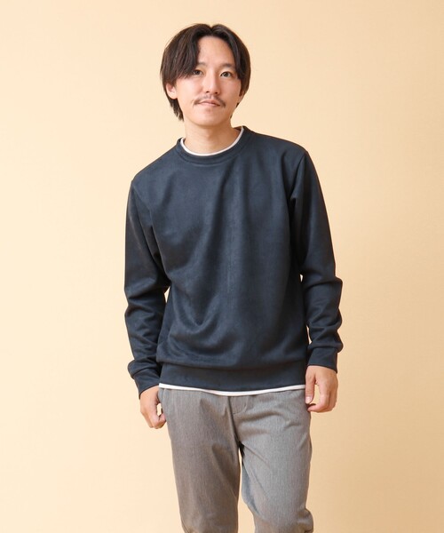 【セール】フェイクスエード クルーネックプルオーバー（Tシャツ/カットソー）｜NOLLEY'S（ノーリーズ）