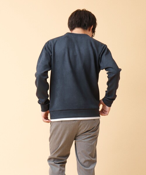 【セール】フェイクスエード クルーネックプルオーバー（Tシャツ/カットソー）｜NOLLEY'S（ノーリーズ）