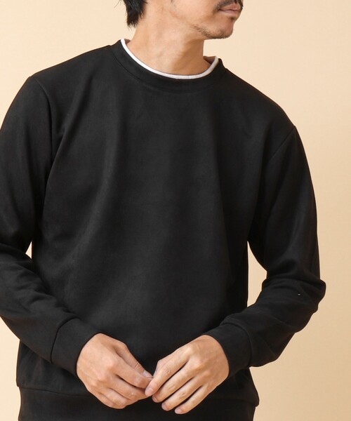 【セール】フェイクスエード クルーネックプルオーバー（Tシャツ/カットソー）｜NOLLEY'S（ノーリーズ）