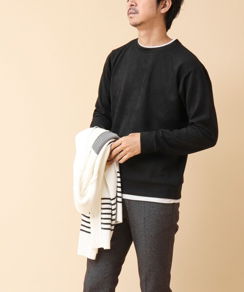 【セール】フェイクスエード クルーネックプルオーバー（Tシャツ/カットソー）｜NOLLEY'S（ノーリーズ）