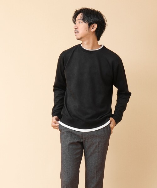 【セール】フェイクスエード クルーネックプルオーバー（Tシャツ/カットソー）｜NOLLEY'S（ノーリーズ）