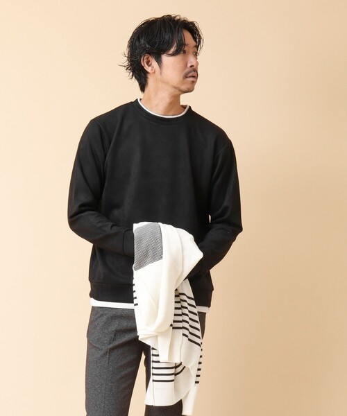 【セール】フェイクスエード クルーネックプルオーバー（Tシャツ/カットソー）｜NOLLEY'S（ノーリーズ）