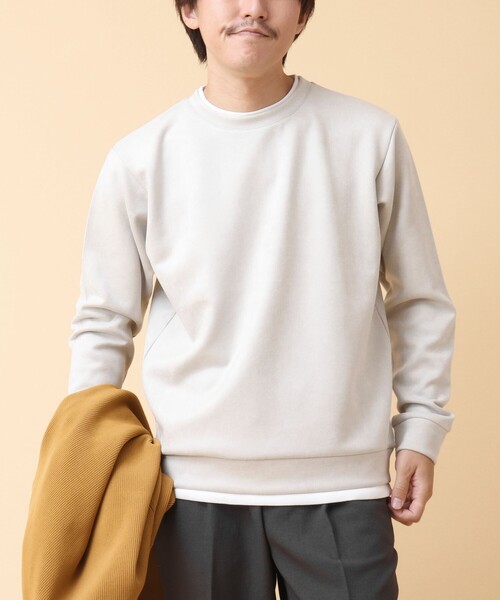 【セール】フェイクスエード クルーネックプルオーバー（Tシャツ/カットソー）｜NOLLEY'S（ノーリーズ）