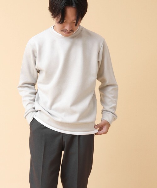 【セール】フェイクスエード クルーネックプルオーバー（Tシャツ/カットソー）｜NOLLEY'S（ノーリーズ）