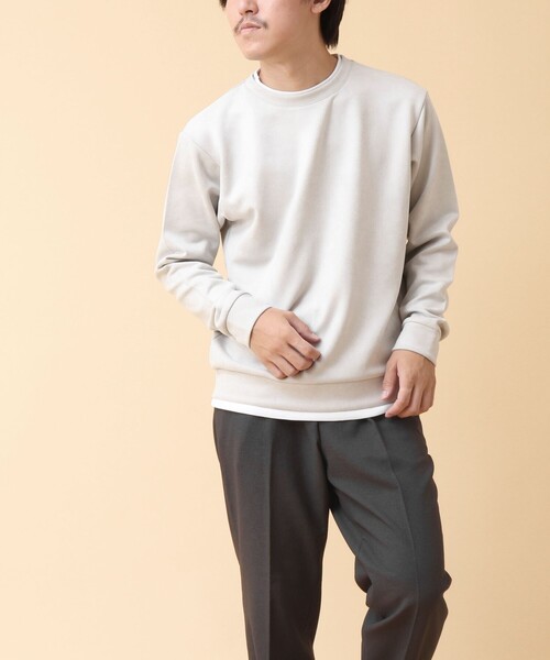 【セール】フェイクスエード クルーネックプルオーバー（Tシャツ/カットソー）｜NOLLEY'S（ノーリーズ）