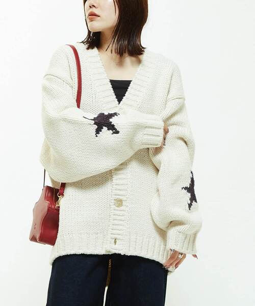 ⭐︎超希少　80s　ポロカントリー　総柄　ニット　ウール　リネン　コンチョボタン CONVERSE TOKYO（コンバーストウキョウ）の「STAR☆ LOWGAGE KNIT