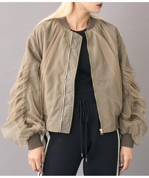 Settimissimo（セッティミッシモ）の「チュールギャザーボリュームスリーブブルゾン（ブルゾン）」